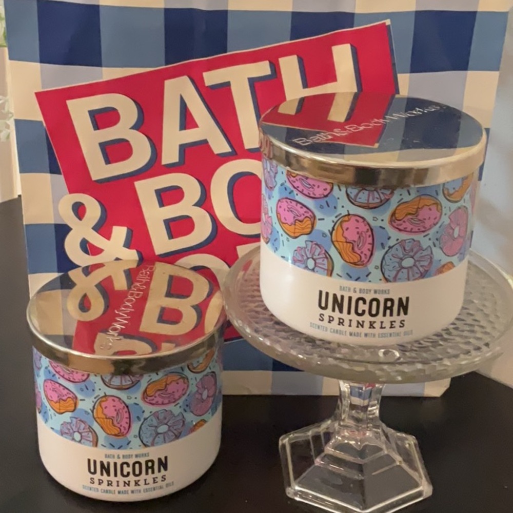 Bath & Body Works Unicorn Sprinkles Candles